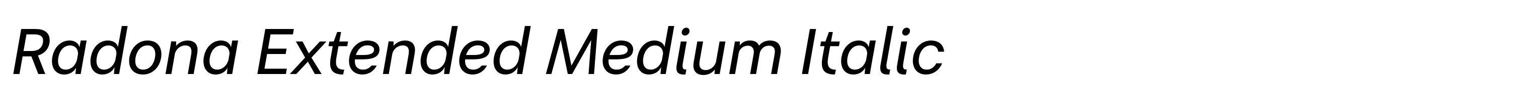 Radona Extended Medium Italic